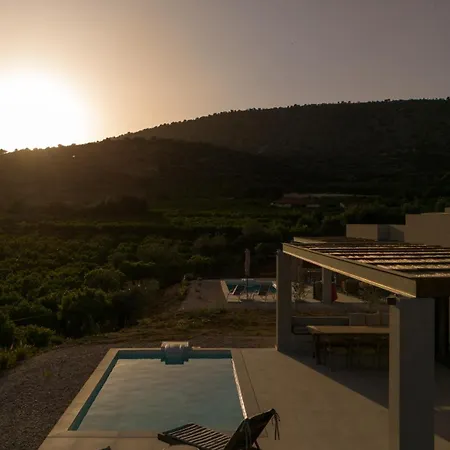 Citrus With Pool And Sea View Near Nafplio Drepano (Argolis)