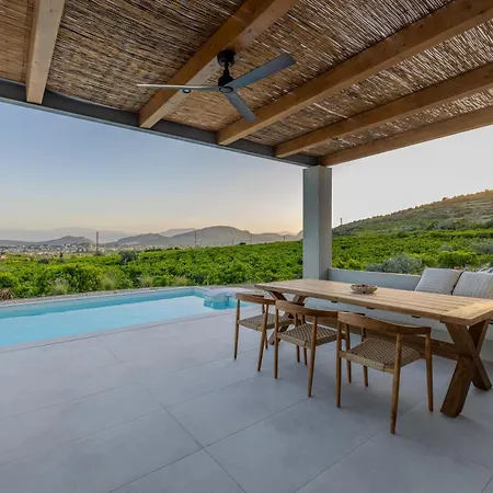 Citrus With Pool And Sea View Near Nafplio Drepano (Argolis)